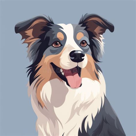 Australian Shepherd Dog Cartoon Stock Illustrations – 709 Australian ...