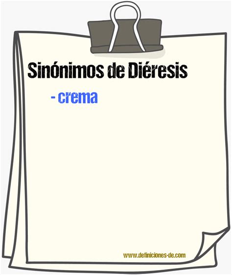 Sinónimos de diéresis