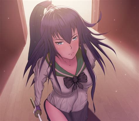 Download Saeko Busujima Anime Highschool Of The Dead Hd Wallpaper