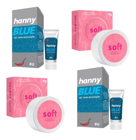 Soft E Hanny Blue Lubrificante Anestésico Anal 4 Unidades