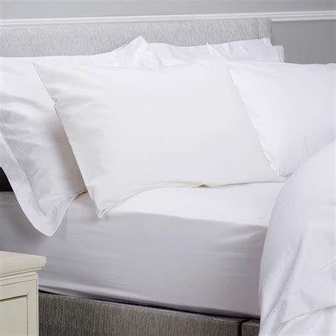 400tc Super King Fitted Sheet White Brandalley