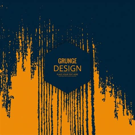 Fondo Grunge Naranja Vector Gratis