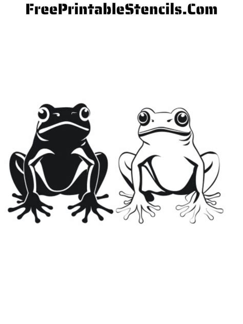 Free Printable Frog Stencils - Free Printable Stencils