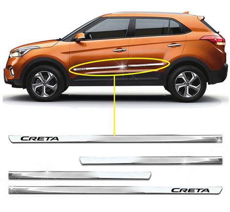 Friso Lateral Cromado Slim Hyundai Creta A Parcelamento Sem Juros