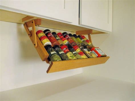 2 Tiered Under-Cabinet Spice Rack - Cool way to store your spices - The ...