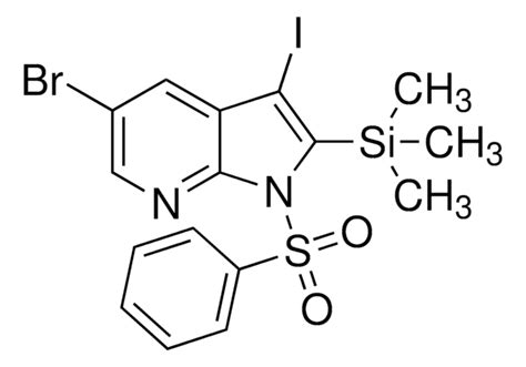 5 Bromo 3 Iodo 1 Phenylsulfonyl 2 Trimethylsilyl 1H Pyrrolo 2 3 B