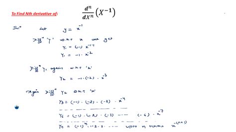 How To Find Nth Derivative