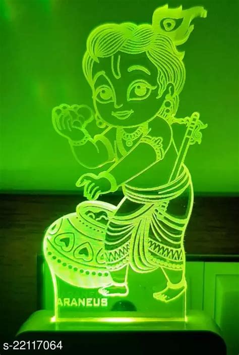 Unicept Krishna 3d Led Illusion Night Lamp