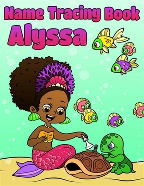 Alyssa Tracing Workbook Name Tracing Book Alyssa Big Red Button Name