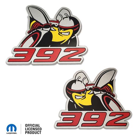 Scat Pack Bee Fender Acrylic Badge Emblem Set Scatpack 392 64l Fits
