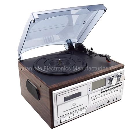 Multifunction 7 In 1 Turntable Player Amfm Radio Cd Player Usb And Cassette Recorder Aux In Rca