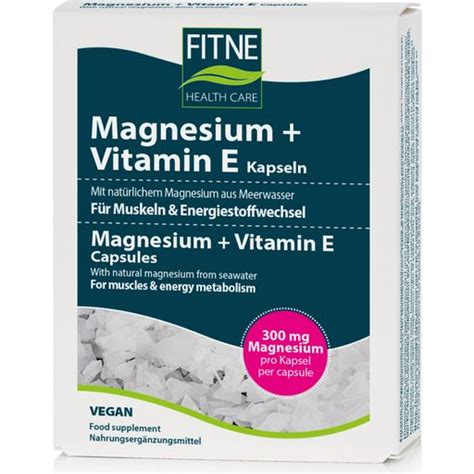 Magnesium Vitamin E 60 Capsules FITNE Health Care VitalAbo