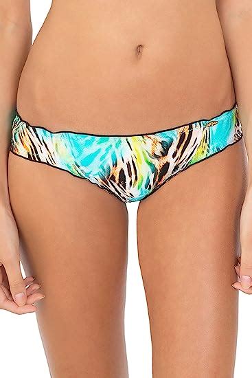 Luli Fama Women S Caribe Mon Amour Full Ruched Back Bikini Bottom