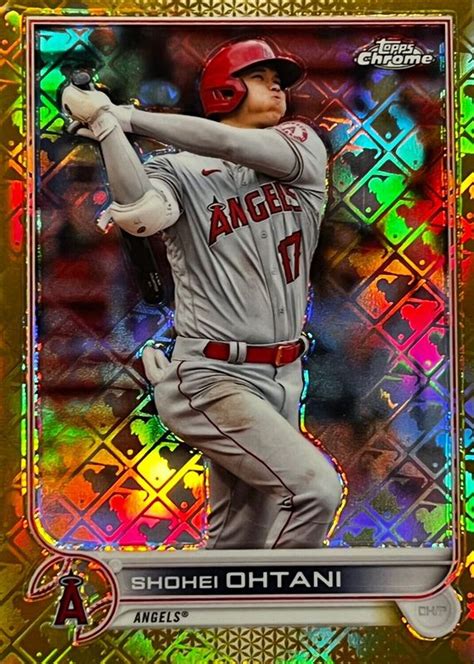 Shohei Ohtani 2022 Topps Chrome Logofractor Edition 1 Gold 50 Price