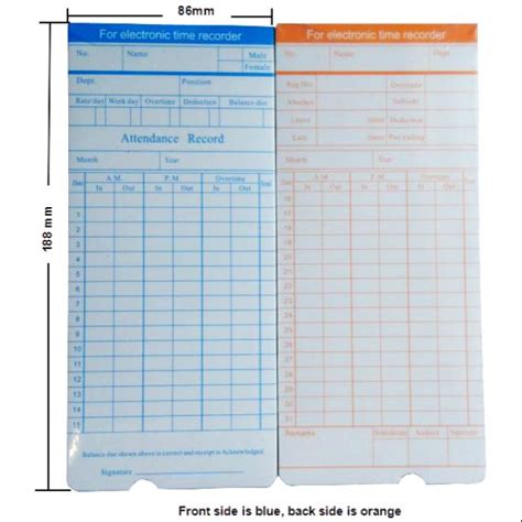 White Color 100pcspkt 6 Column Punch Card Shopee Malaysia