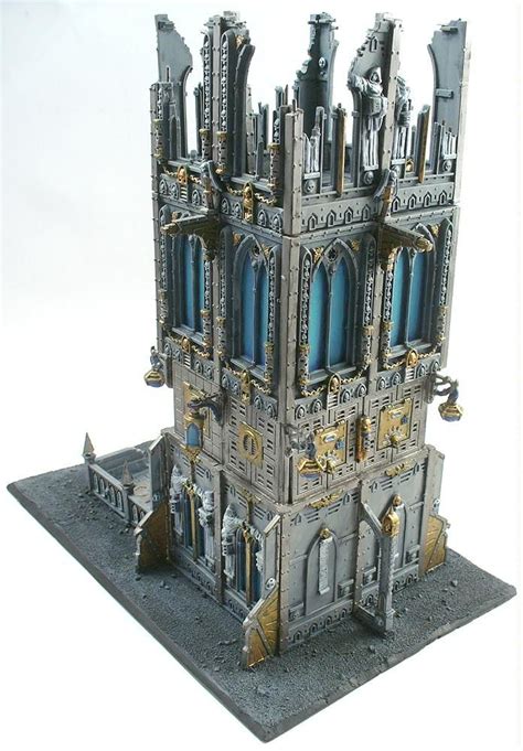 Buildings Dice Tower Grimdark Imperial Terrain Tower 40k