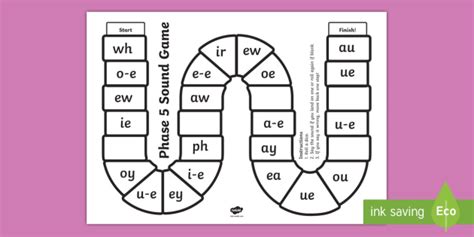 Phase 5 Sounds Game Board Teacher Made
