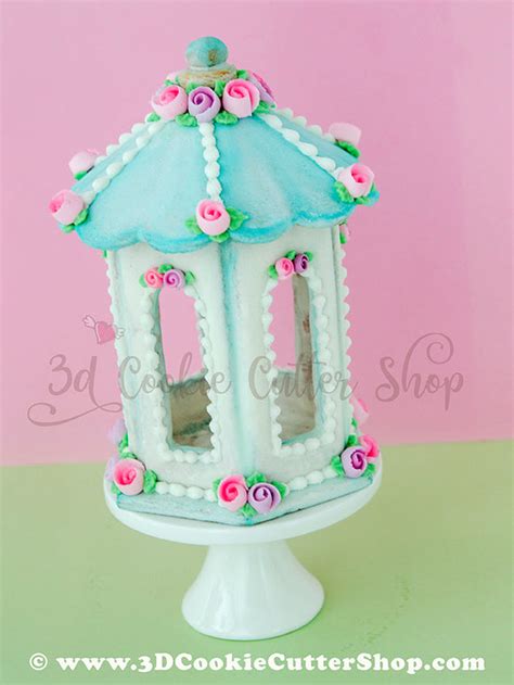 3d Gingerbread Gazebo Fairy House Carousel Cookie Cutter Set Fon