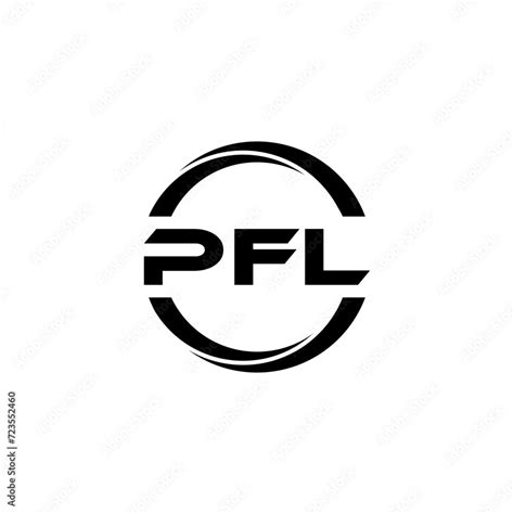 PFL letter logo design with white background in illustrator, cube logo ...