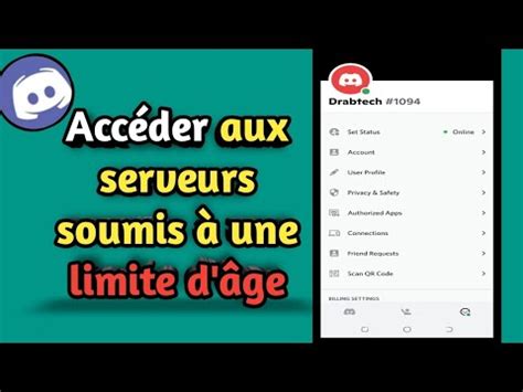 Comment accéder aux serveurs à limite d âge dans Discord sur IOS