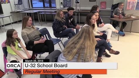 U 32 School Board March 28 2018 U32sb Youtube