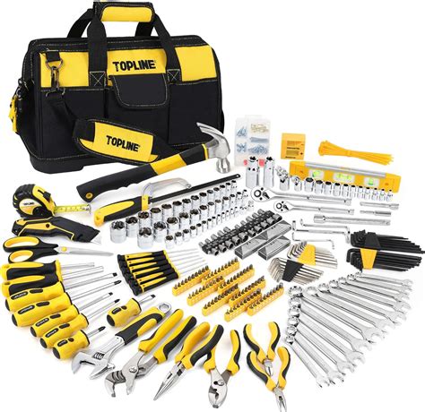 467 Piece Home Tool Set With 16 Inch Bag Heavy Duty Home Tool Kit For