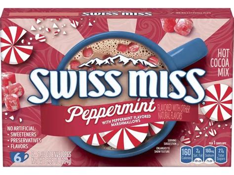 Swiss Miss Peppermint Mix Hot Chocolate Caliente Polvo Impor