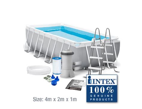 Intex Prism Frame M X M X M Oval Above Ground Pool Set