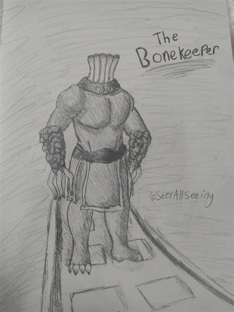 Drawing I made of the Bone Keeper :) : r/deepwoken