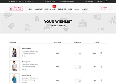 Brand Shop Responsive Ecommerce Template