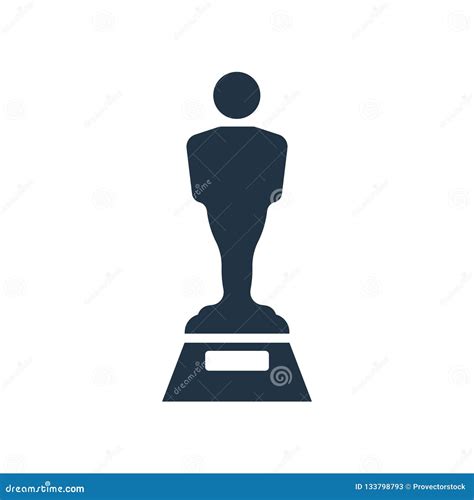 Oscar Icon Vector Isolated On White Background Oscar Sign Stock Vector