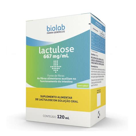 Lactulose 667mgml Biolab Solução Oral 120ml