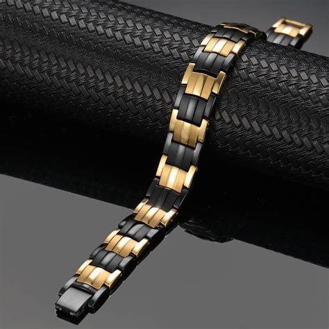 Two Tone Bracelet Two Tone Magnetic Bracelet Gauss Therapy