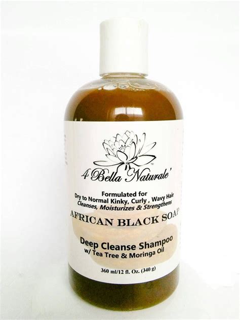 African Black Soap Deep Cleanse Shampoo Natural Organic