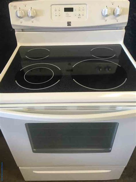 Large Images For White Glass Top Stove 2835