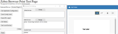 printing - Emulate Zebra Printer for Zebra Browser Print - Stack Overflow