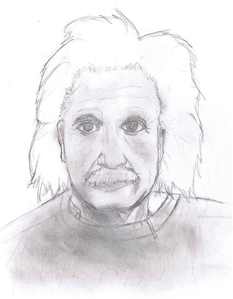 Albert Einstein Sketch by CorsairsEdge on DeviantArt