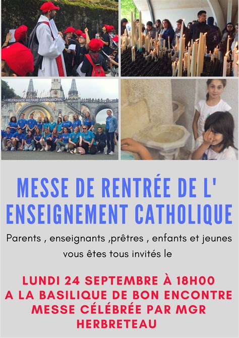 Messe De Rentr E De L Enseignement Catholique Ecole Saint Pierre