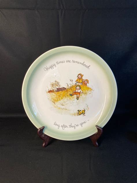 Vintage Holly Hobbie Collectors Edition Plate Happy Times Etsy