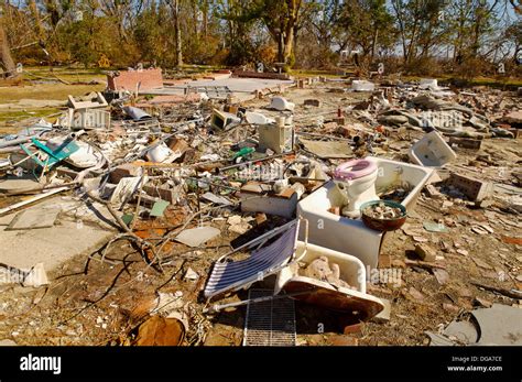 Hurrican Katrina Damage Waveland Mississippi Stock Photo Alamy