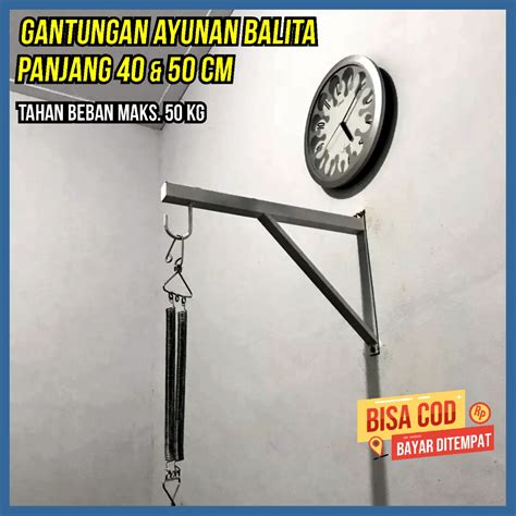 Jual Gantungan Samsak Bracket Bantalan Organizer Rumah Besi Bracket