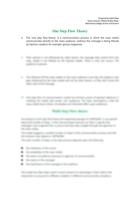 Solution One Step And Multi Step Flow Theory Studypool