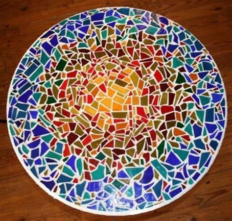 I Have Made Several Mosaic Tabletops They Are So Easy And Fun The More Vibrant The Tiles The