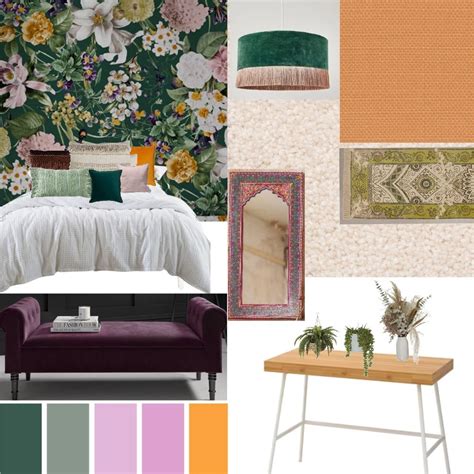 Boho Bedroom Mood Board Interior Design Mood Board By Bricks And Beams