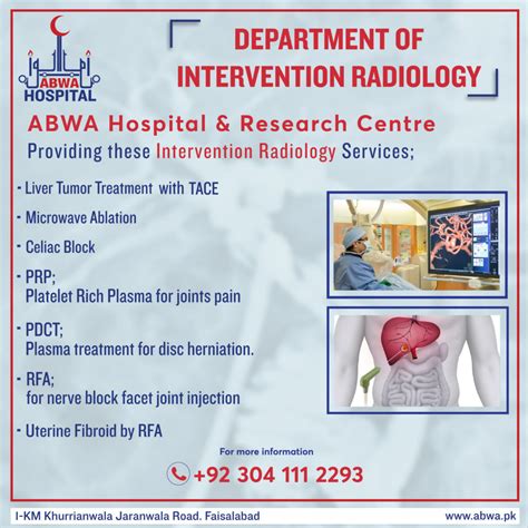 Department Of Intervention Radiology ABWA Hospital Research Centre