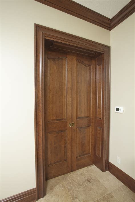 Solid Cherry 1 3 4 Thick X 8 Tall 2 Panel Provincial Double Pocket Doors With Custom Raised