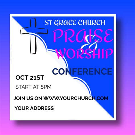 Church Conference Event Template Postermywall