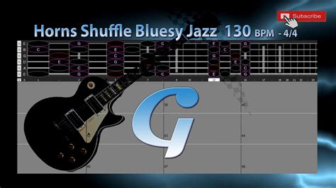 Shuffle Blues Jazz Horns In G Major 130 BPM 4 4 Backing Track Jam YouTube