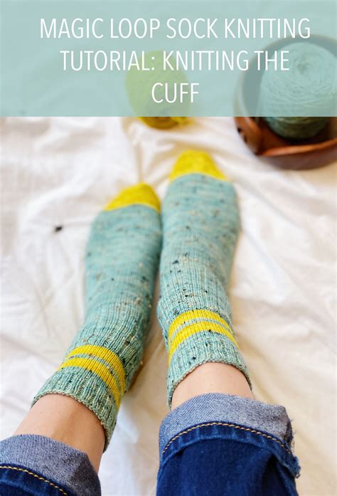 Sock Knitting Tutorial Learn To Knit The Cuff Magic Loop Sock