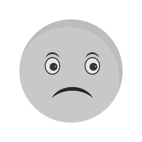 Sad Emoji Vector Hd PNG Images Sad Emoji Icon In Trendy Style Isolated